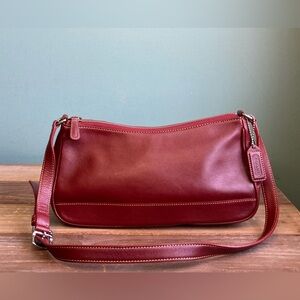 Vintage Y2K Coach Hampton Demi Baguette Pochette Leather Bag Costa Rica